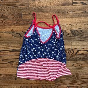 New CLOUD CHASER 4th of July Tank Top Flag Stars L